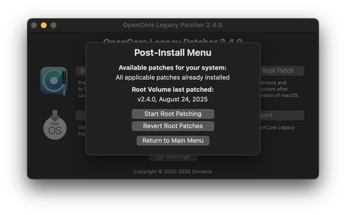 Version der Root-Patches